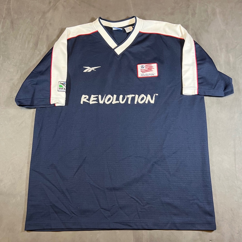 Vintage Reebok New England Revolution Soccer Jersey 1999 Home Mens XL MLS